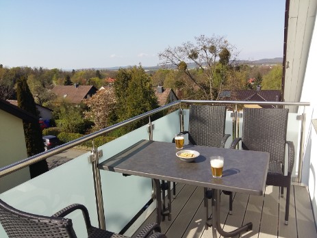 Balkon  über der Terrasse, Ferienwohnung Goslar